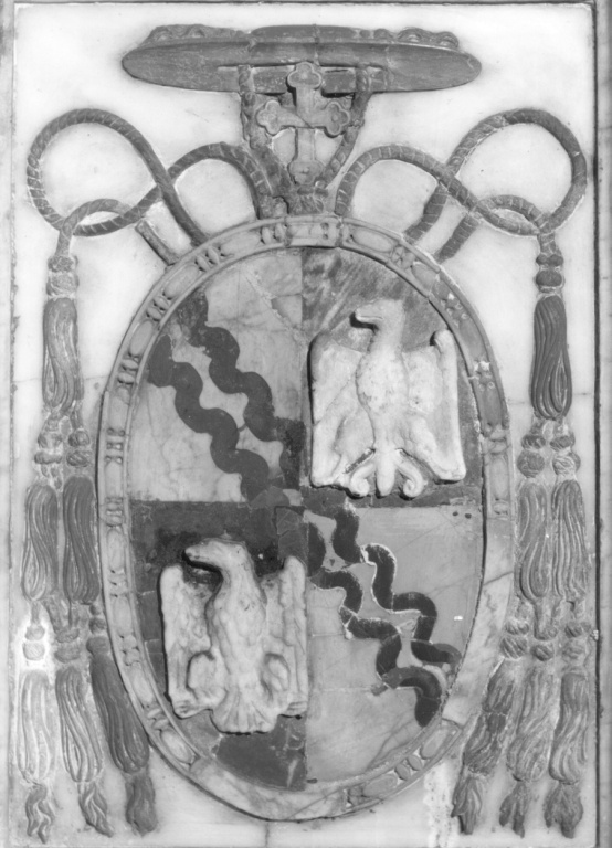 stemma del cardinale Enrico Caetani (rilievo) - ambito romano (sec. XVI)