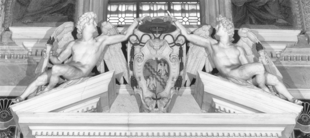 angeli reggistemma (gruppo scultoreo) di Mariani Camillo (attribuito) (sec. XVI)