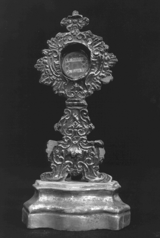 reliquiario - a ostensorio - manifattura romana (prima metà sec. XIX)