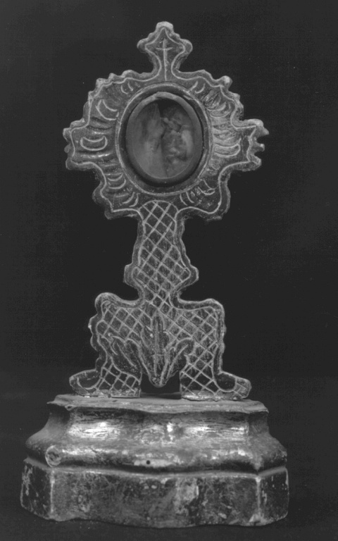 reliquiario - a ostensorio - manifattura romana (sec. XVIII)