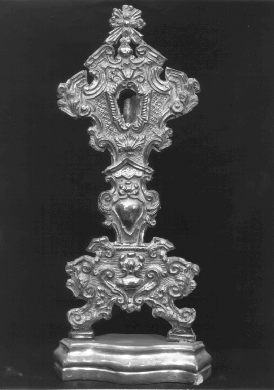 reliquiario - a ostensorio, serie - manifattura romana (fine/inizio secc. XVIII/ XIX)