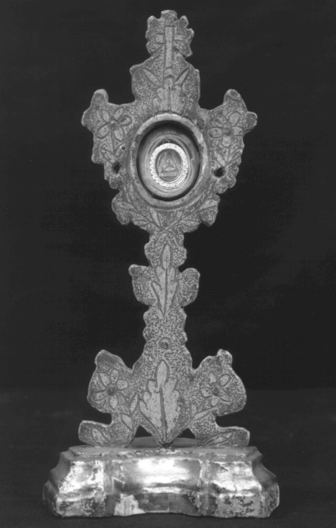 reliquiario - a ostensorio - manifattura romana (fine/inizio secc. XVIII/ XIX)