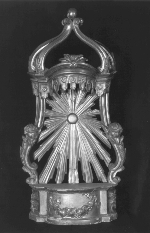 tronetto per esposizione eucaristica - ambito romano (sec. XIX)