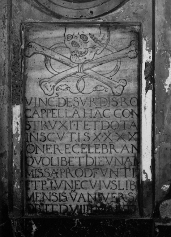 lapide tombale - ambito romano (sec. XVI)