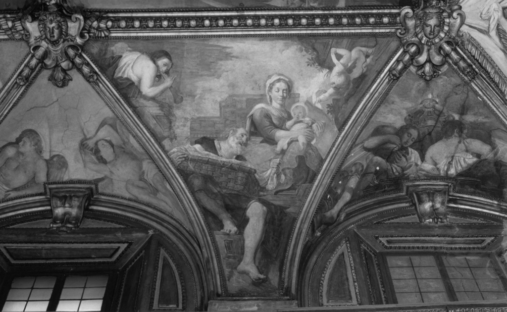 Sacra Famiglia (dipinto) di Gherardi Antonio (sec. XVII)