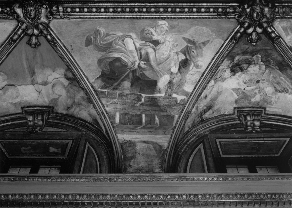 fuga in Egitto (dipinto) di Gherardi Antonio (sec. XVII)