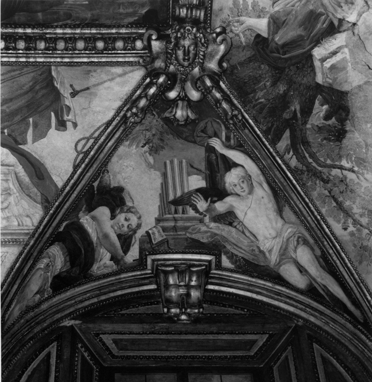 angeli musicanti (dipinto) di Gherardi Antonio (sec. XVII)