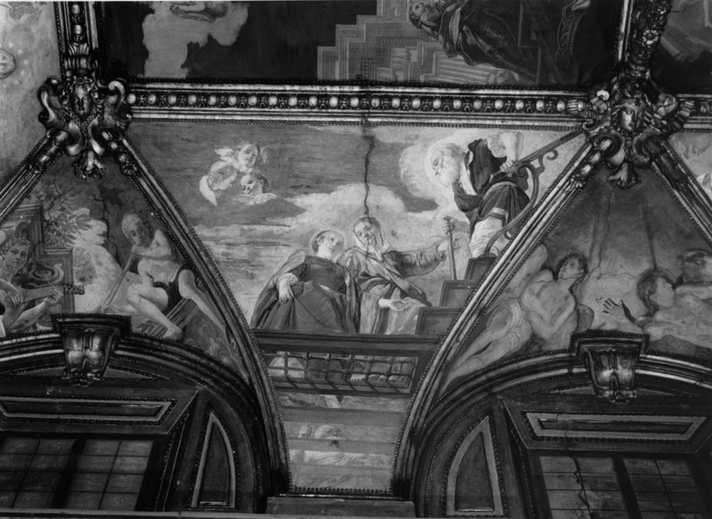 commiato di Maria Vergine da San Gioacchino e Sant'Anna (dipinto) di Gherardi Antonio (sec. XVII)