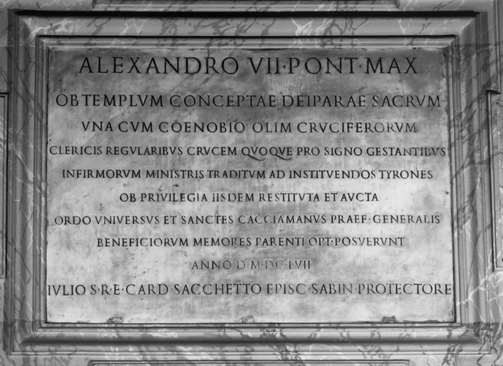 lapide commemorativa - ambito romano (sec. XVII)