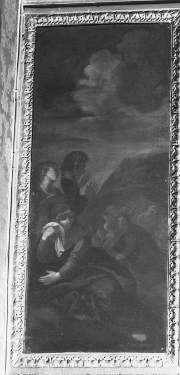 Cristo caricato della croce (dipinto) di Grimaldi Giovan Francesco detto Bolognese (attribuito) (sec. XVII)