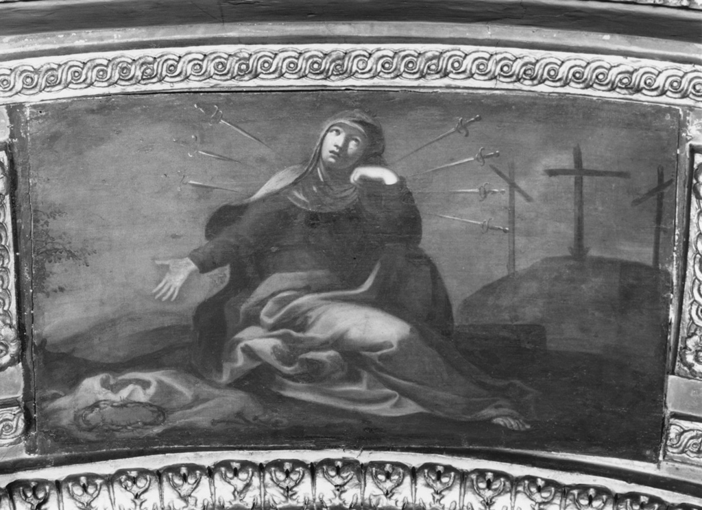 Madonna Addolorata (dipinto) di Grimaldi Giovan Francesco detto Bolognese (attribuito) (sec. XVII)