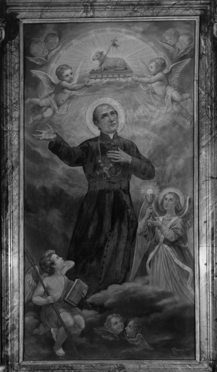 San Gaspare del Bufalo in gloria (dipinto) di Francisi Guido (sec. XX)