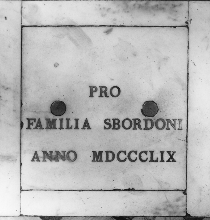 lapide tombale - manifattura romana (sec. XIX)