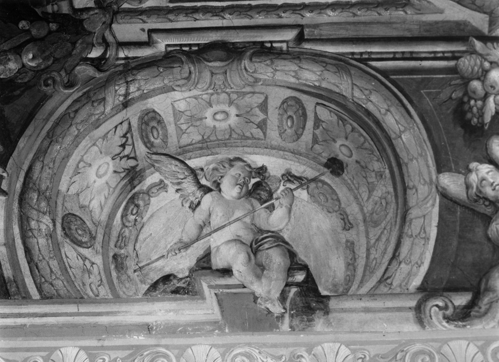 angeli con i simboli della passione (dipinto, serie) di Merelli Bartolomeo (attribuito) (sec. XVII)