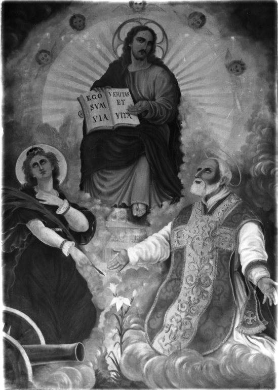 Cristo tra Santi (dipinto) - ambito laziale (sec. XVIII)