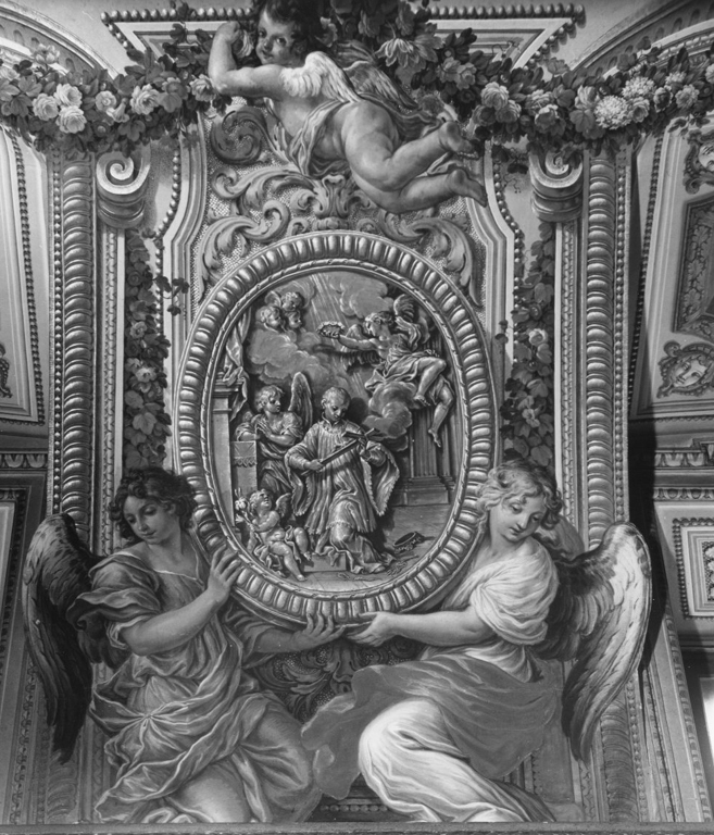 San Luigi Gonzaga (dipinto, complesso decorativo) di De La Borde Jean (sec. XVII)