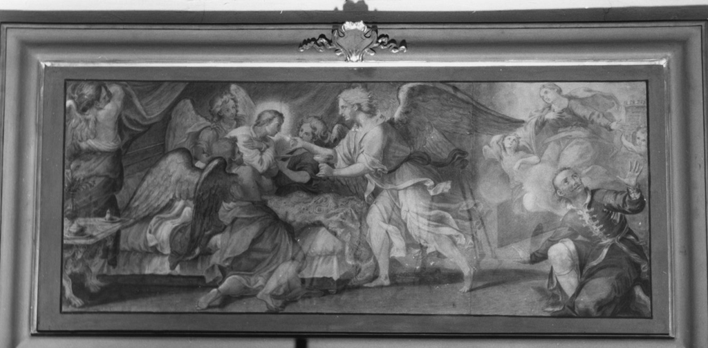 Comunione miracolosa di San Stanislao Kostka (dipinto, ciclo) di Pozzo Andrea (sec. XVIII, sec. XVIII, sec. XVIII, sec. XVIII)