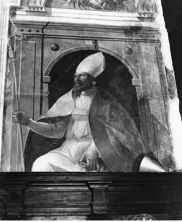 Sant'Agostino (dipinto, elemento d'insieme) di Cesari Giuseppe detto Cavalier d'Arpino (cerchia) (sec. XVII)