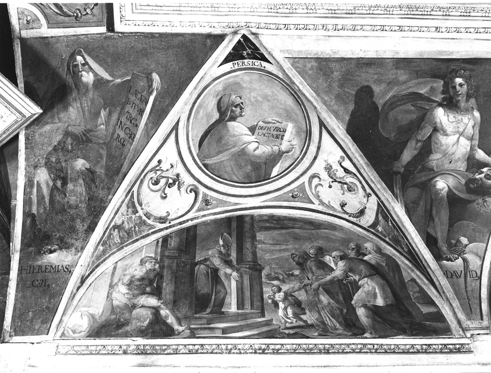 presentazione di Maria Vergine al tempio (dipinto, elemento d'insieme) di Cesari Giuseppe detto Cavalier d'Arpino (cerchia) (sec. XVII)