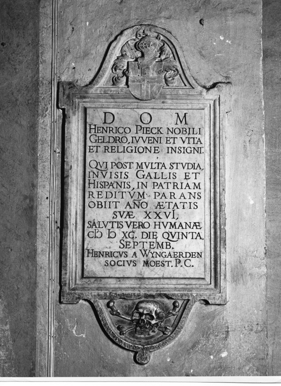 lapide - ambito laziale (sec. XVI)