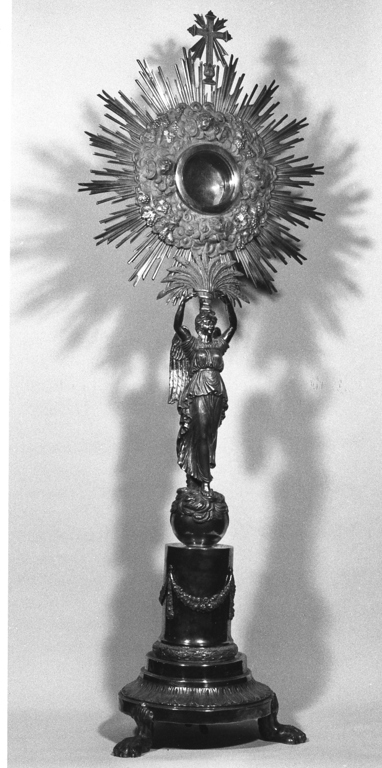 ostensorio - a raggiera - ambito laziale (sec. XIX)