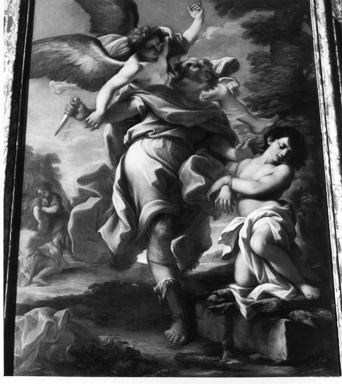 sacrificio di Isacco (dipinto) di Calandrucci Giacinto (attribuito) (terzo quarto sec. XVII)