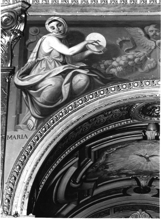 Maria Egiziaca e Tamar (dipinto, complesso decorativo) di Mariani Cesare (attribuito) (sec. XIX)