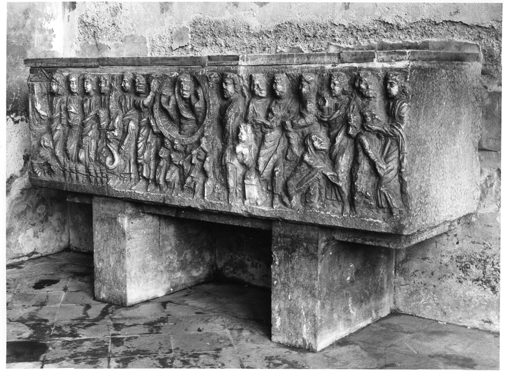 scena biblica (decorazione plastica, elemento d'insieme) - ambito romano (fine sec. IV)