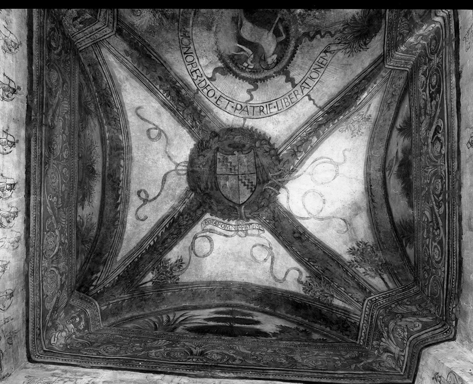 stemma Caetani (dipinto, elemento d'insieme) - ambito laziale (sec. XV)