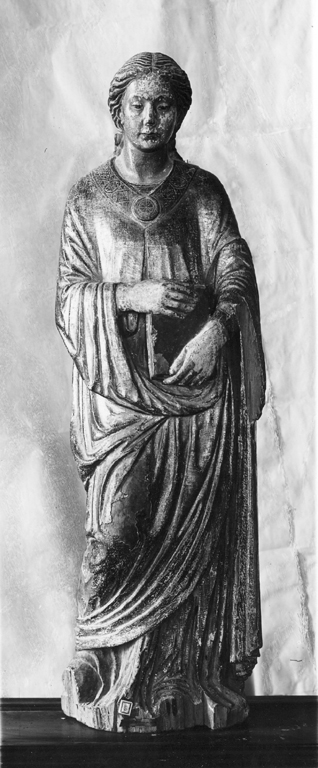 santa con libro (scultura) - ambito padovano (fine sec. XV)