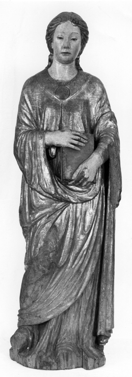 santa con libro (scultura) - ambito padovano (fine sec. XV)