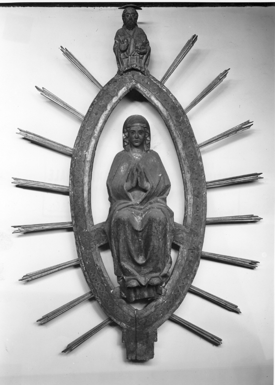 Madonna nella mandorla e Dio padre (gruppo scultoreo) - ambito senese (primo quarto sec. XVI)