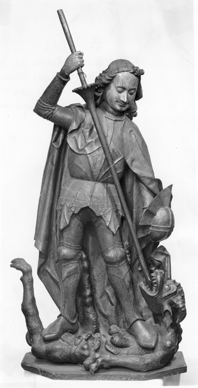 San Giorgio e il drago (scultura) - manifattura tedesca (sec. XVI)
