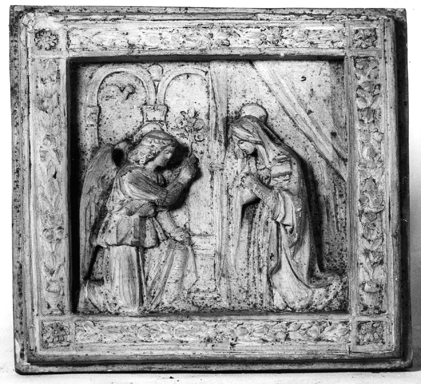 Annunciazione (formella) di Fedeli Ettore (sec. XIX)