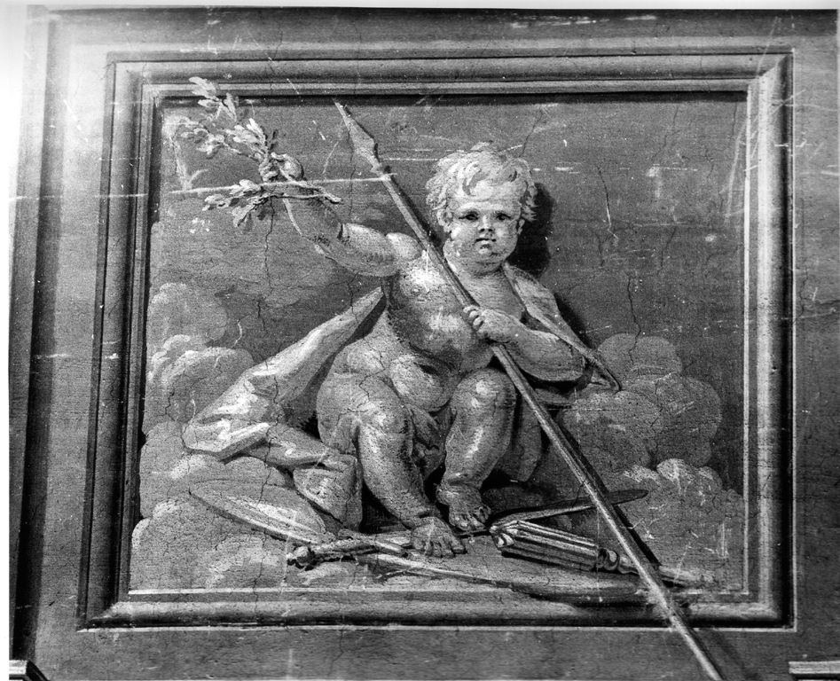 angioletto con lancia (dipinto) di Kuntz Taddeo (maniera) (sec. XVIII)