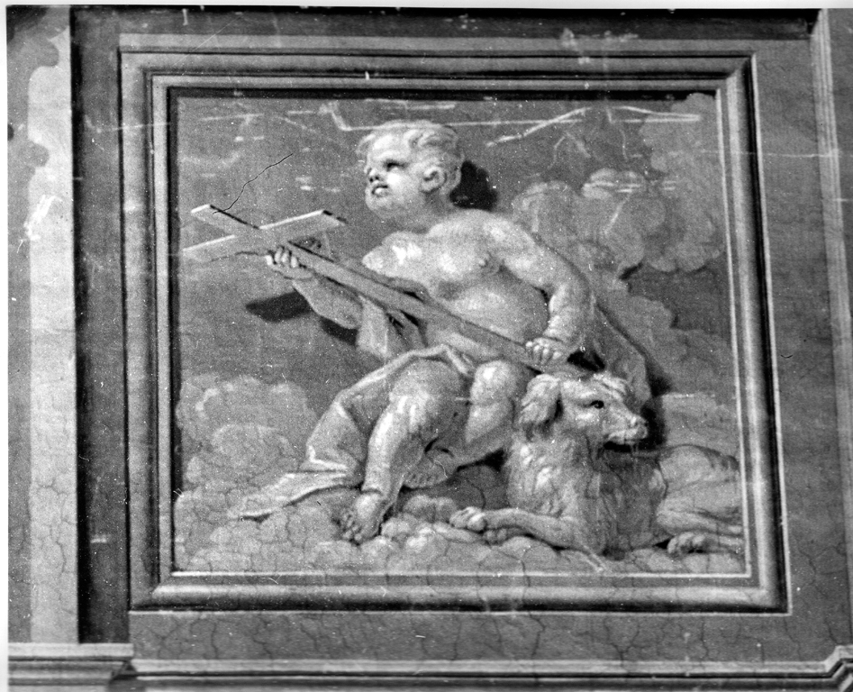 angioletto con croce (dipinto) di Kuntz Taddeo (maniera) (sec. XVIII)
