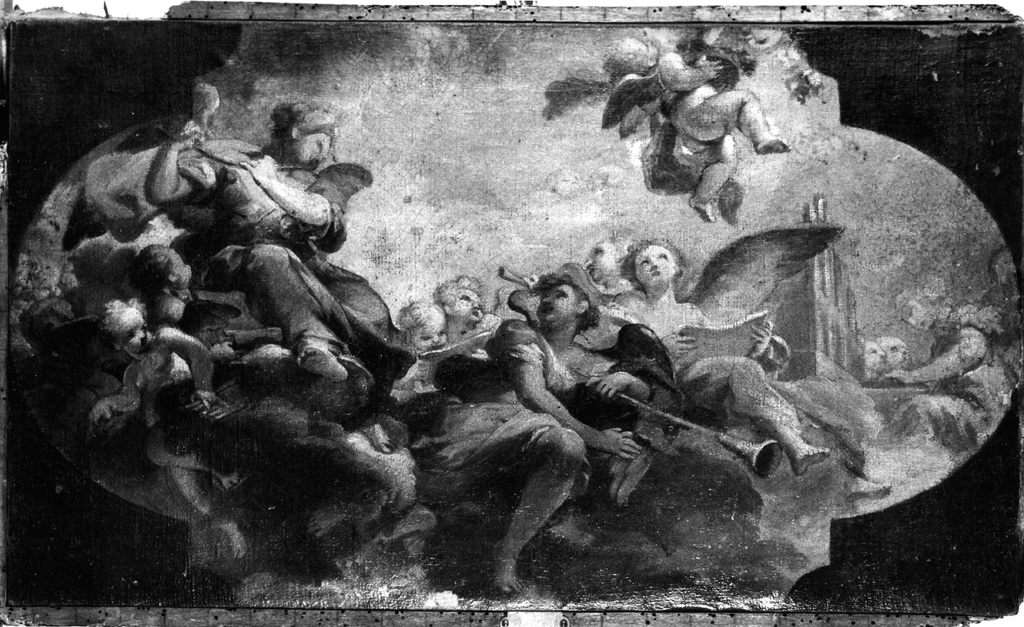gloria di angeli (dipinto) di Costantini Ermenegildo (sec. XVIII)