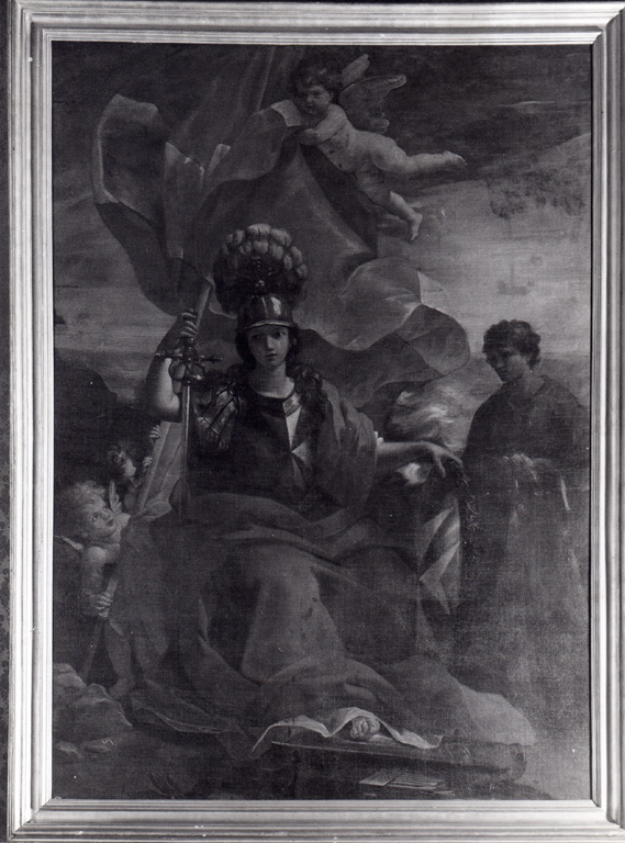 Allegoria dell'Ordine di Malta (dipinto) di Romanelli Giovanni Francesco (attribuito) (metà sec. XVII)