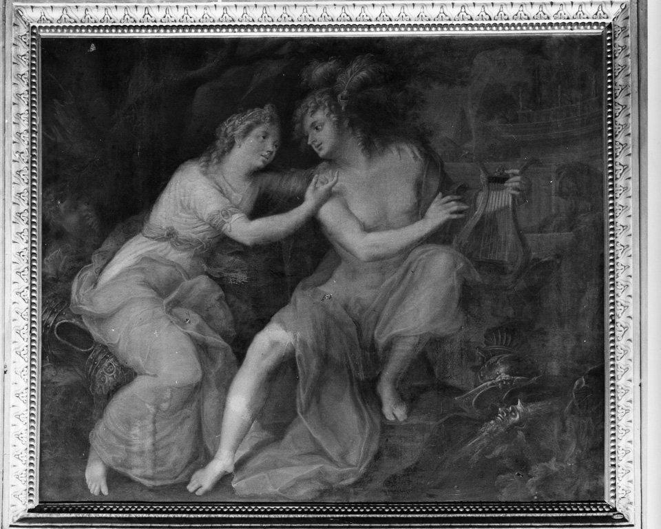 Apollo con una fanciulla (dipinto) di Fiorentini Giovanni Domenico (sec. XVIII)