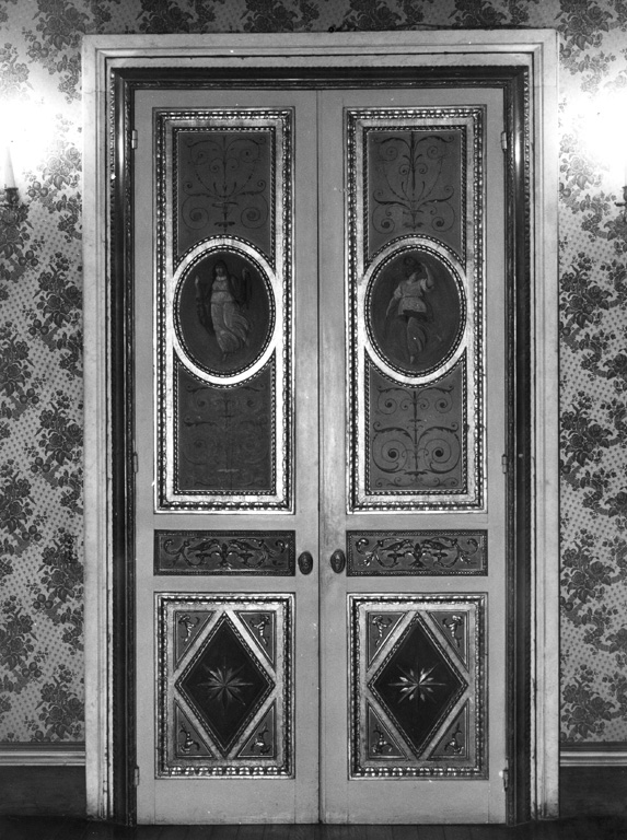 porta - a due battenti - produzione romana (sec. XVIII)