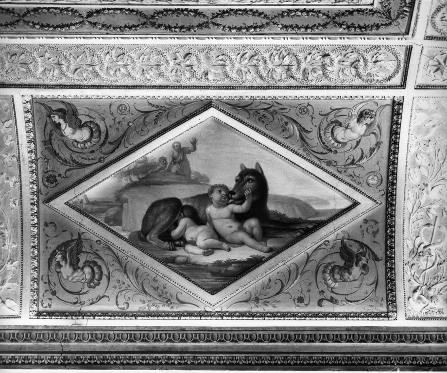 Romolo e Remo allattati dalla lupa (dipinto) di Tofanelli Stefano (sec. XVIII)