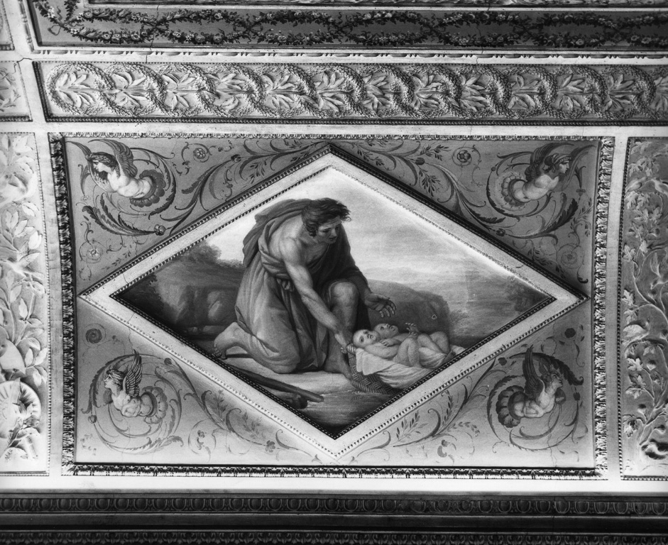 Romolo e Remo abbandonati sulle rive del Tevere (dipinto) di Tofanelli Stefano (sec. XVIII)