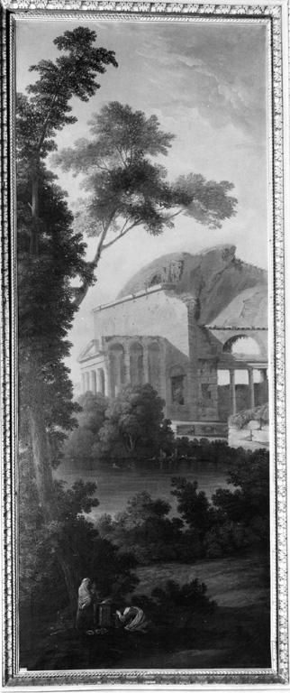 Veduta romana (dipinto) di Giani Felice, Barberi Giuseppe (sec. XVIII)