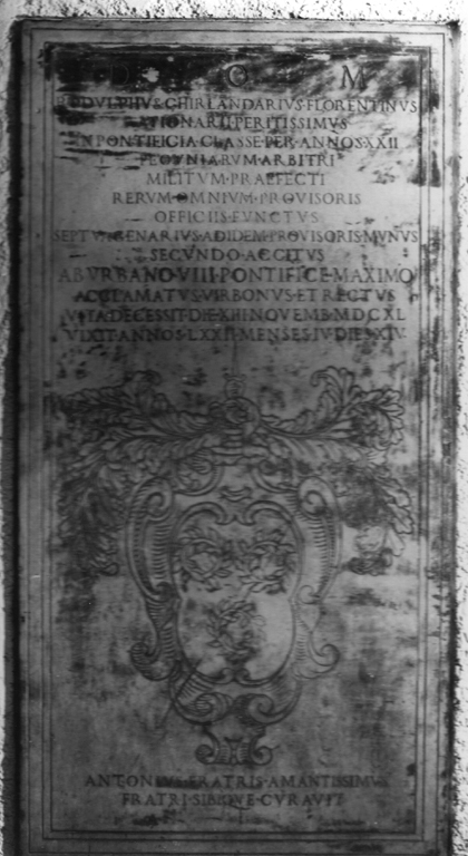 lapide - ambito romano (sec. XVII)