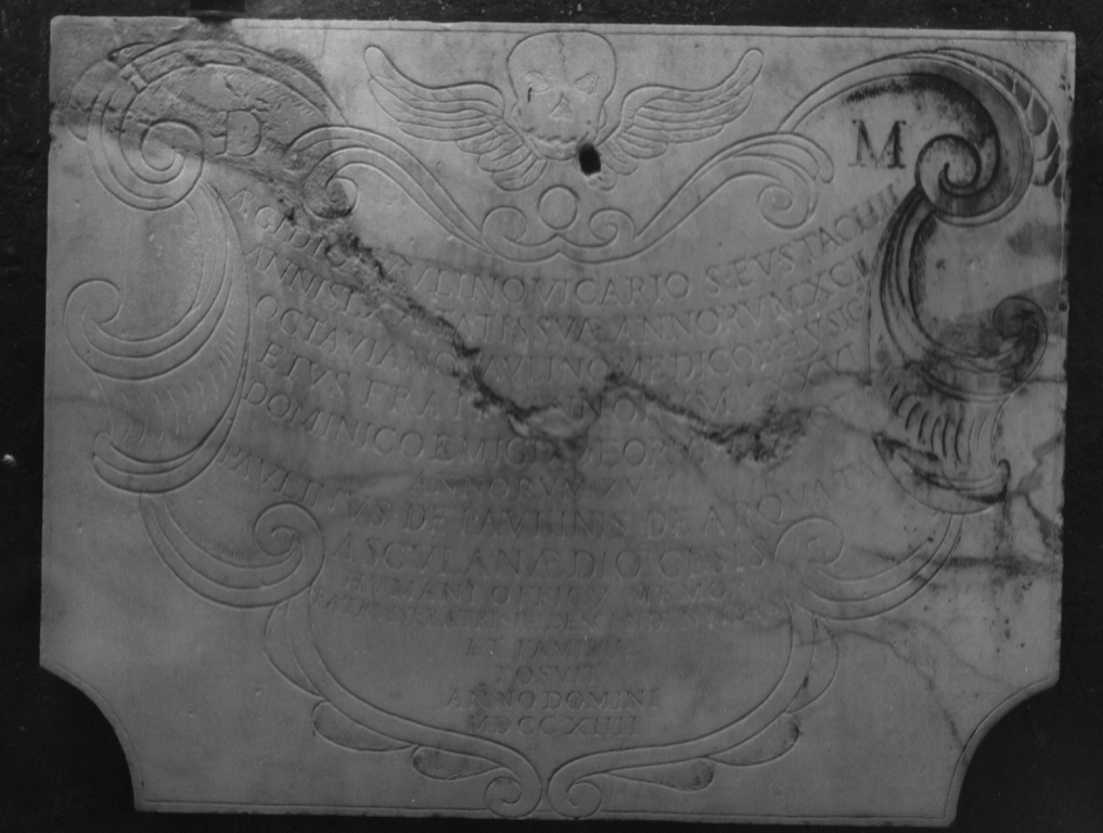 lapide - ambito romano (sec. XVIII)