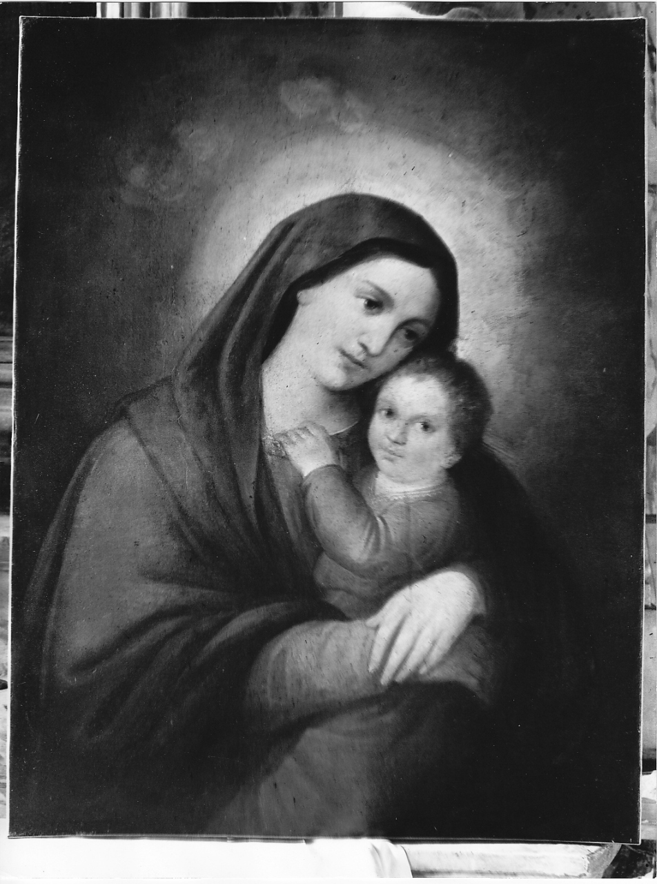 Madonna con Bambino (dipinto, opera isolata) - ambito laziale (sec. XVII)