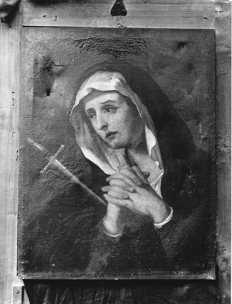 Madonna Addolorata (dipinto, opera isolata) - ambito laziale (sec. XVII)