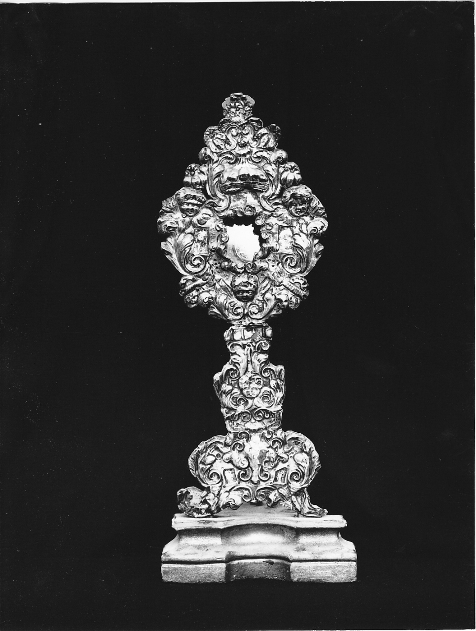 reliquiario - a ostensorio, opera isolata - bottega laziale (sec. XVIII)