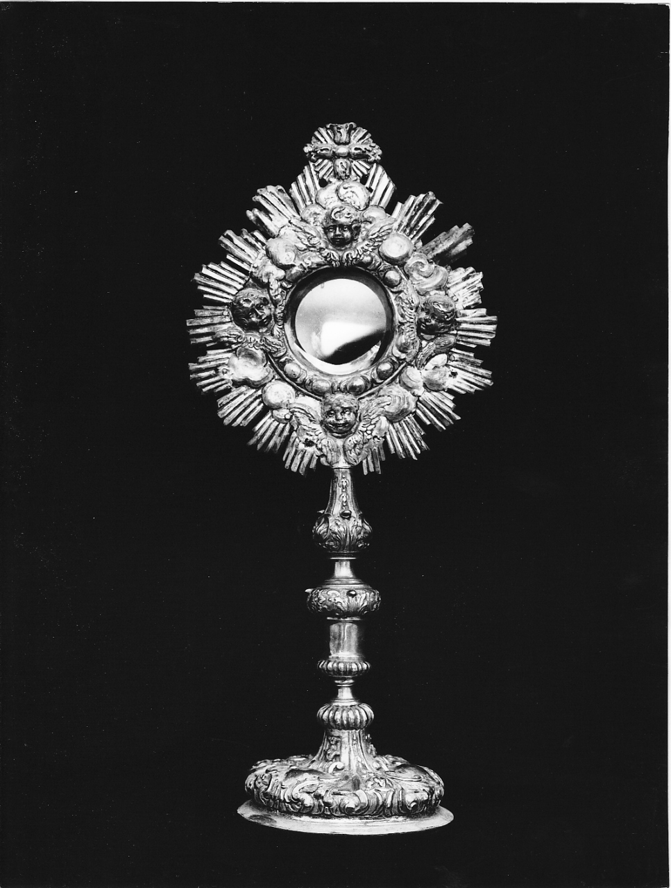 ostensorio - a raggiera, opera isolata - bottega romana (sec. XVIII)