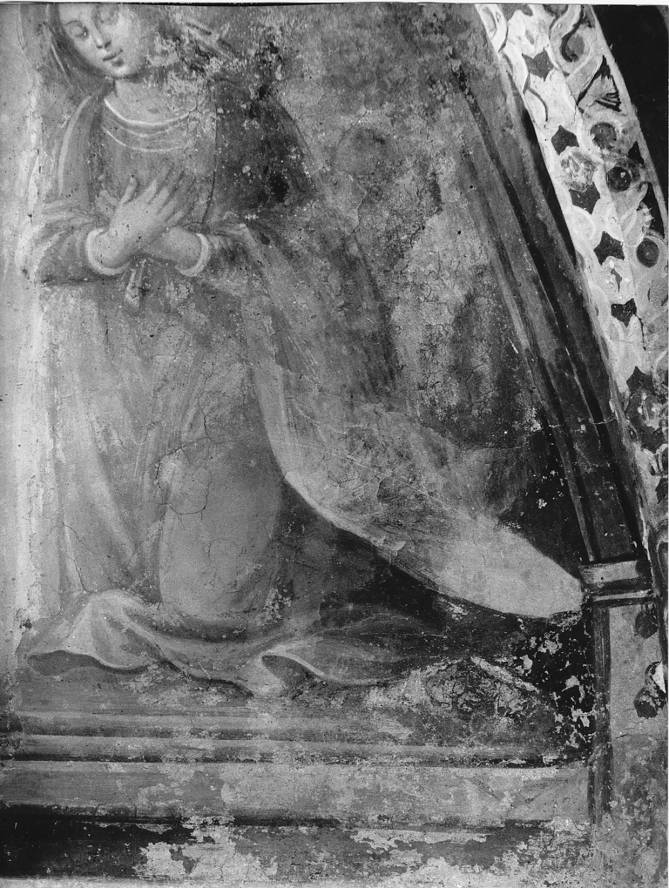 quattro evangelisti/ Annunciazione/ natività di Gesù (decorazione pittorica, elemento d'insieme) - ambito laziale (sec. XVI)